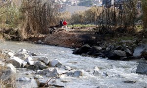 Pla del riu Besòs al seu pas per Montornès el 12 de desembre del 2019.