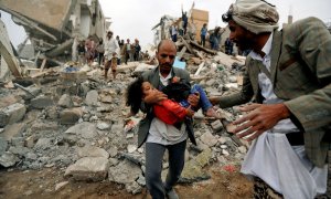 Bombardeo en Yemen