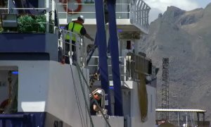 Llega a Tenerife el buque que rastreará el fondo marino en busca de pistas sobre el paradero de las pequeñas Olivia y Anna