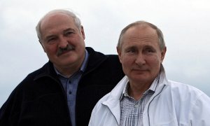 Lukashenko y Putin durante su último encuentro.