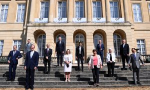 Las ministras y ministros de finanzas del G7, reunidos en Londres.