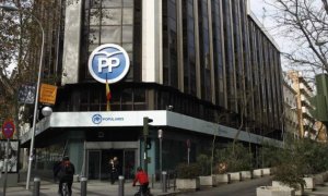 La sede del PP en la calle Génova de Madrid, en una imagen de archivo.