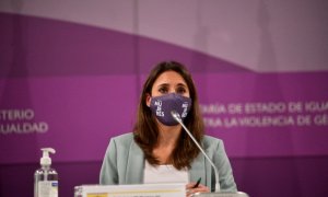 La ministra de Igualdad, Irene Montero, durante un momento de la Conferencia Sectorial de Igualdad.