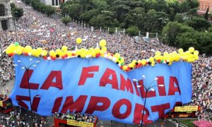 Manifestación celebrada en el año 2005 que unió a dirigentes del PP y representantes de la Iglesia en protesta al matrimonio igualitario.