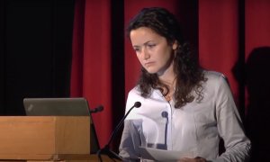 Imagen de archivo de María Hernández (MSF) en un evento en la Universidad Complutense de Madrid.  - UCM