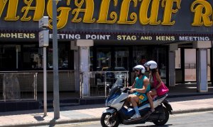 Vista de Punta Ballena, en Magaluf una de las zonas turísticas de mallorca más afectada por la falta de turistas británicos.