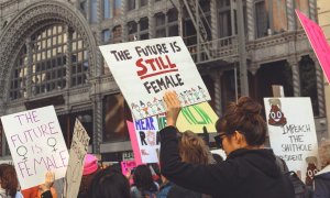 Manifestación feminista 8 de marzo de 2018.