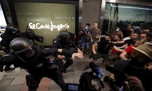 Cargas policiales en Madrid