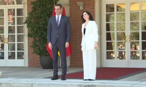 Sánchez recibe a Ayuso en La Moncloa