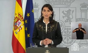 Pilar Llop, ministra de Justicia: "El Gobierno respeta pero no comparte la decisión del Tribunal Constitucional"