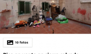 Ponen a la venta en Idealista la casa en la que un día antes Manuela y sus cuatro hijos fueron desahuciados