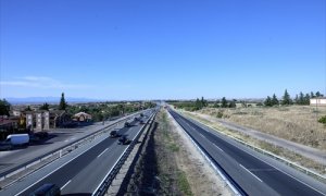 Vista de una autovía durante el primer día de la primera 'Operación Salida' del verano 2021, el pasado 2 de julio, en Madrid