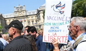 Manifestación covid Francia