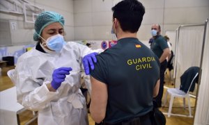 Vacunación a la Guardia Civil