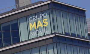 Fachada de la se del Grupo Mas Movil en Madrid. E.P./Marta Fernández