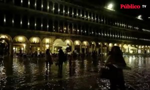 El fenómeno 'aqua alta' inunda Venecia en pleno verano