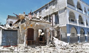 Vista de los daños en edificaciones de Puerto Príncipe por el terremoto que afecto a Haiti de magnitud 7,2 en la escala de Richter y dejó al menos 304 muertos y cuantiosos daños materiales. EFE/ Duples Plymouth