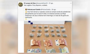 "Narcos Calella": cachondeo con el anuncio de una operación policial con 30 gramos de marihuana y 75 euros