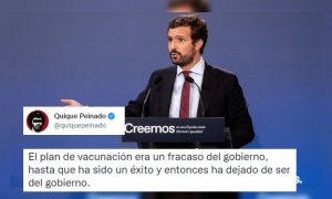 Quique Peinado desmonta en una frase la campaña del PP contra el plan de vacunación del Gobierno