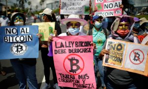 08/09/2021 protestas bitcóin El Salvador
