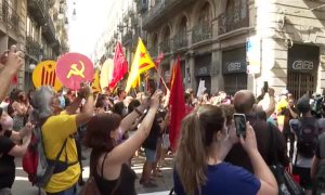 La convocatoria de Arran por la diada termina con incidentes