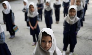 18/09/2021 Niñas afganas en la escuela