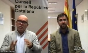 Gonzalo Boye en rueda de prensa convocada por el Consell per la República Catalana