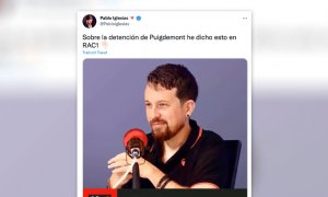 Pablo Iglesias desvela el primer mensaje que recibió tras la detención de Puigdemont y su teoría sobre el arresto