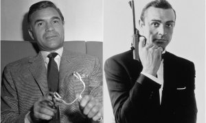 El 'playboy' Porfirio Rubirosa y el actor Sean Connery, quien dio vida a James Bond.