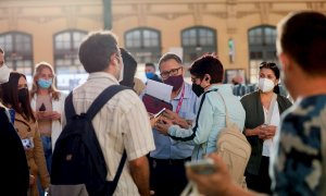 Cuarta jornada de huelga de Renfe. En la imagen, la estación del Norte de València.