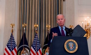04/10/2021 El presidente de EEUU, Joe biden en la Casa Blanca