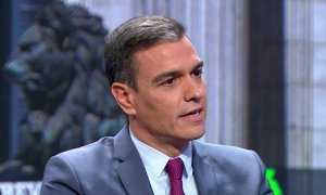 El presidente del Gobierno, Pedro Sánchez, durante su entrevista en La Sexta.