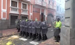 Decenas de detenidos en las protestas sociales en Ecuador
