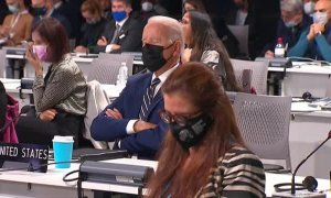 Joe Biden "se duerme" durante 30 segundos en una ponencia de la COP26 en Glasgow
