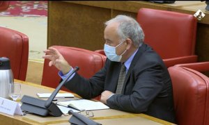 El juez Ramón Sáez en el Congreso.