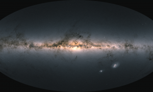La vía Láctea observada con gran detalle por el telescopio espacial Gaia en 2020.
