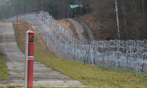 26/11/2021 Una vista de la frontera entre Polonia y Bielorrusia