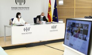 La ministra de Sanidad, Carolina Darias, preside la Reunión del Consejo Interterritorial del Sistema Nacional de Salud este miércoles 15 de diciembre en Madrid.
