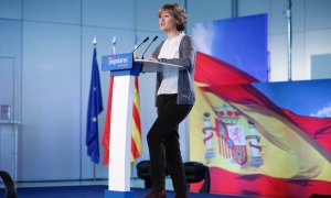 La exministra Isabel García Tejerina, durante un acto del PP. Fotografía de febrero de 2019.