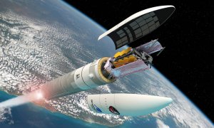 El día de Navidad de 2021 se ha lanzado plegado el telescopio espacial James Webb a bordo de un cohete Ariane.