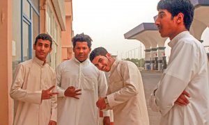 Jóvenes saudíes en el sur del país.