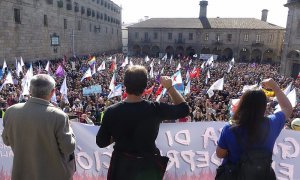 Imagen de archivo de una manifestación de la CIG en Santiago.