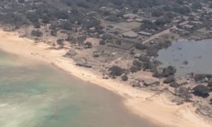 Las imágenes tomadas desde el espacio confirman el desastre causado por la erupción del volcán Hunga en la isla de polinesia de Tonga