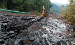 29/01/2022 El vertido de petróleo al río Coca tras la rotura de un del Oleoducto de Crudos Pesados en el sector de San Luis (Ecuador)