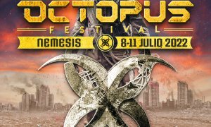 Cartel del Octopus Festival,que se celebrará en julio en Tavernes de la Valldigna.