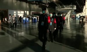 Jackie Chan llega con la antorcha olímpica a Pekín