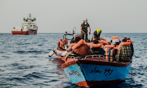 14/02/2022. Operación de rescate del Ocean Vikings