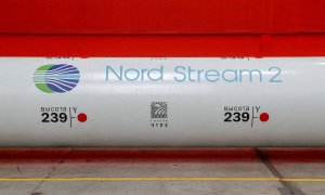 Vista de una tubería del gaseoducto Nord Stream 2 que conecta Rusia con Alemania.