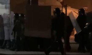 Fuerzas de seguridad marroquís actúan en Dajla, en el Sáhara Occidental ocupado.