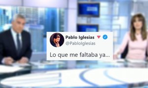 La reacción de Pablo Iglesias al lapsus de una presentadora de informativos: "Lo que me faltaba ya..."